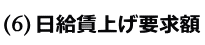 日給賃上げ要求額