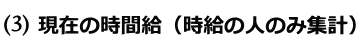 現在の時間給（時給の人のみ集計）