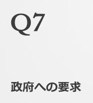 Q7政府への要求