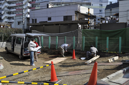 墨出し作業