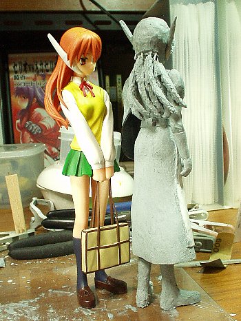 腰でリボンを大きな蝶結びにする予定